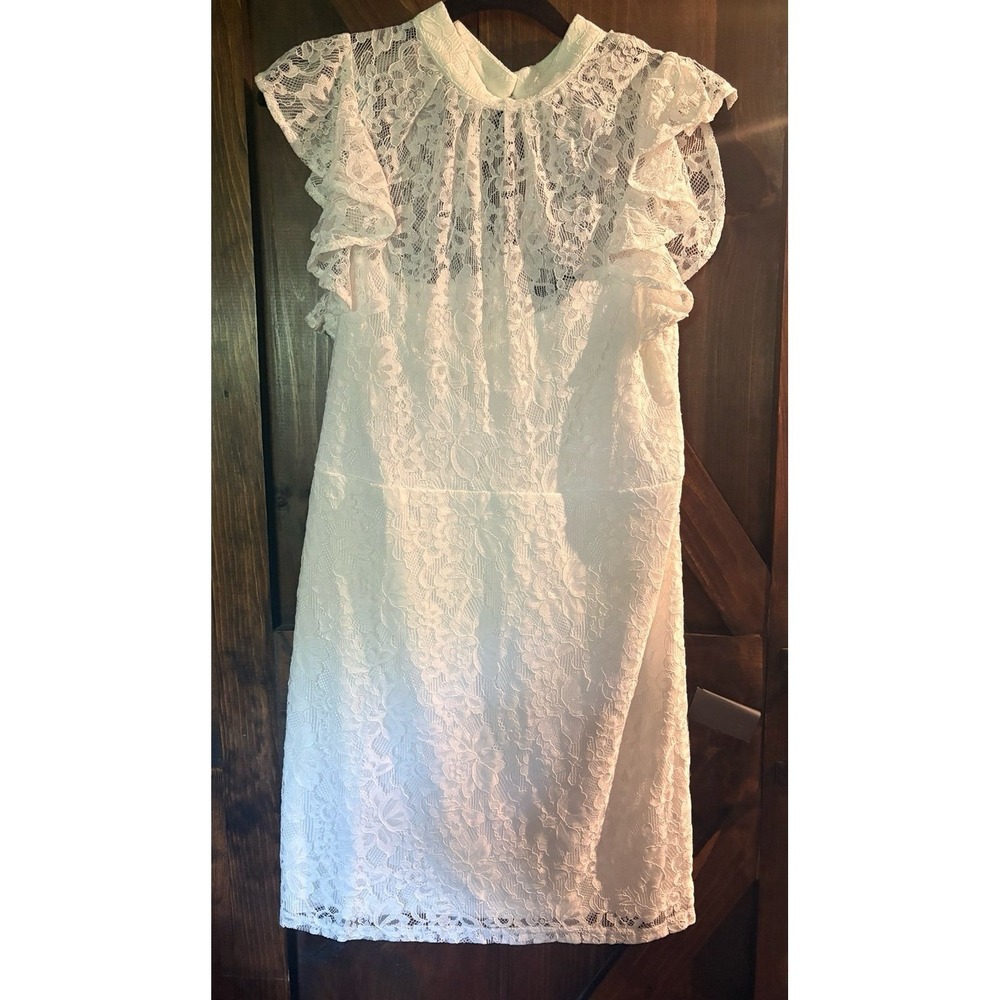 Lulus NWT white lace dress